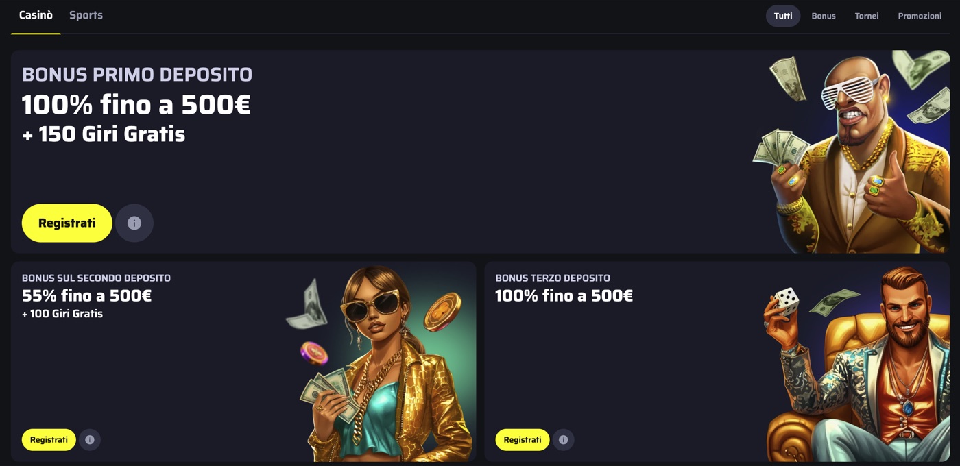 BDMBet promotions screen